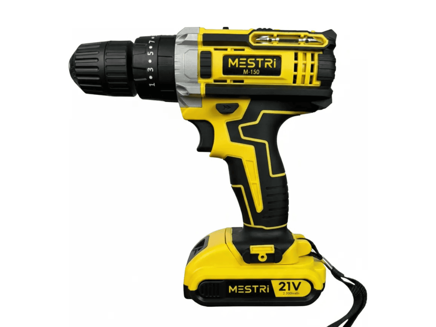 Mestri M-150 — parafusadeira furadeira 21V com 2 baterias, maleta e kit completo pelo menor preço